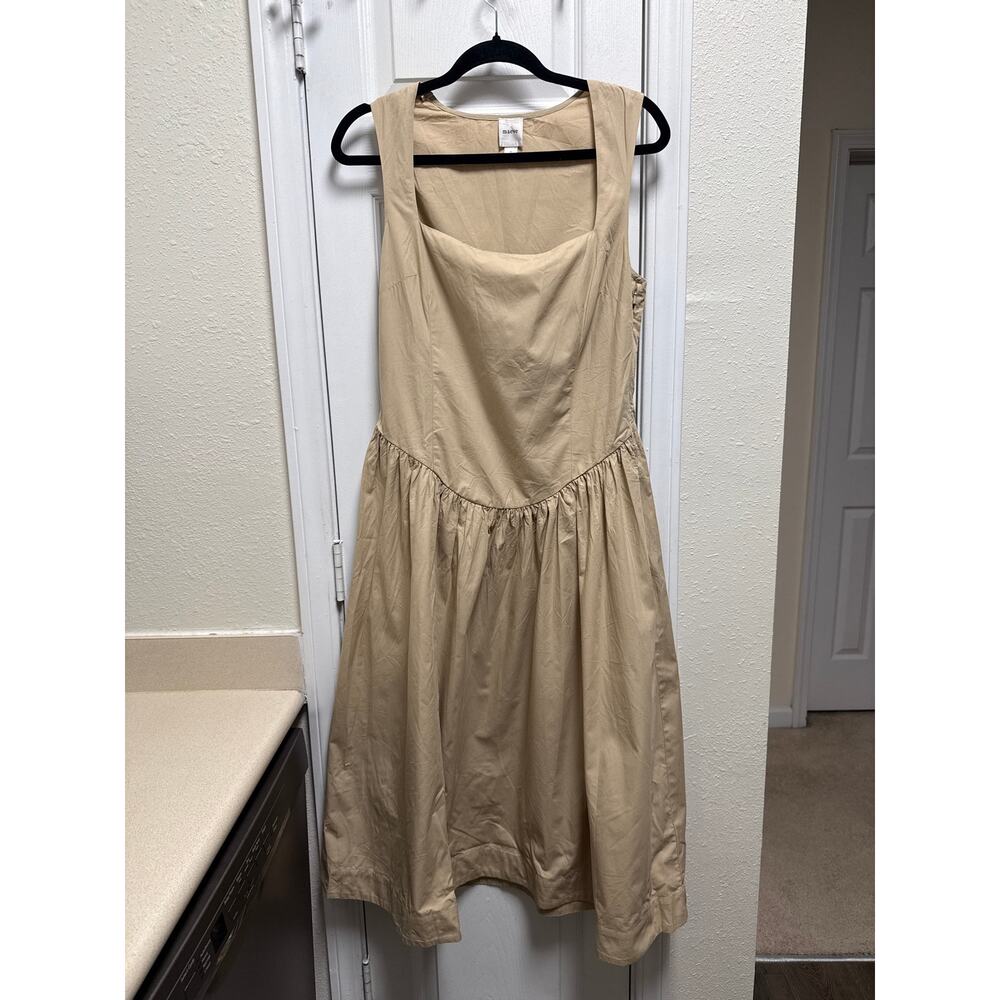 Anthropologie Maeve Sleeveless Drop Basque Waist Midi Dress Size Medium Parisian - Picture 3 of 7